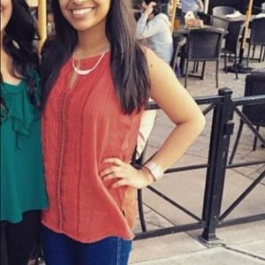 Bohemian Orange Tank Top